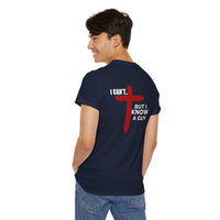 Load image into Gallery viewer, I CAN'T....BUT I KNOW A GUY DESIGN ON THE BACK COTTON T-SHIRT