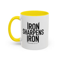 Load image into Gallery viewer, IRON SHARPENS IRON CERAMIC MUG