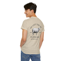 Load image into Gallery viewer, HE LEFT THE 99 DESIGN ON THE BACK COTTON T-SHIRT