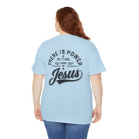 Load image into Gallery viewer, THERE IS POWER DESIGN ON THE BACK COTTON T-SHIRT