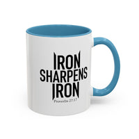 Load image into Gallery viewer, IRON SHARPENS IRON CERAMIC MUG