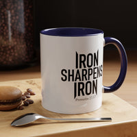 Load image into Gallery viewer, IRON SHARPENS IRON CERAMIC MUG