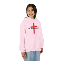 Load image into Gallery viewer, I CAN...BECAUSE I KNOW A GUY COTTON BLEND KIDS HOODIE