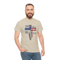 Load image into Gallery viewer, STAND FOR THE FLAG KNEEL COTTON T-SHIRT