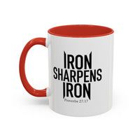 Load image into Gallery viewer, IRON SHARPENS IRON CERAMIC MUG