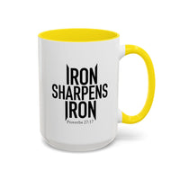 Load image into Gallery viewer, IRON SHARPENS IRON CERAMIC MUG
