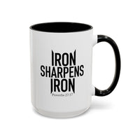 Load image into Gallery viewer, IRON SHARPENS IRON CERAMIC MUG