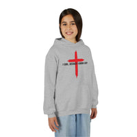 Load image into Gallery viewer, I CAN...BECAUSE I KNOW A GUY COTTON BLEND KIDS HOODIE