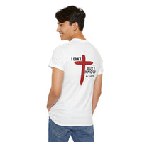 Load image into Gallery viewer, I CAN'T....BUT I KNOW A GUY DESIGN ON THE BACK COTTON T-SHIRT