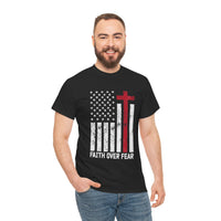 Load image into Gallery viewer, FAITH OVER FEAR COTTON T_SHIRT