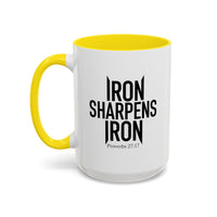 Load image into Gallery viewer, IRON SHARPENS IRON CERAMIC MUG