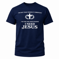 Load image into Gallery viewer, I NEED JESUS COTTON T-SHIRT