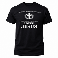 Load image into Gallery viewer, I NEED JESUS COTTON T-SHIRT