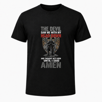 Load image into Gallery viewer, THE DEVIL SAW ME WITH MY HEAD DOWN COTTON T-SHIRT