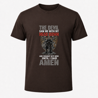 Load image into Gallery viewer, THE DEVIL SAW ME WITH MY HEAD DOWN COTTON T-SHIRT