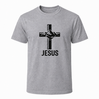 Load image into Gallery viewer, JESUS CROSS COTTON T-SHIRT