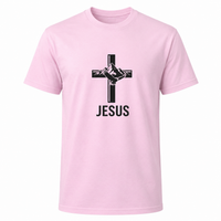 Load image into Gallery viewer, JESUS CROSS COTTON T-SHIRT