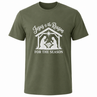 Load image into Gallery viewer, JESUS IS THE REASON COTTON T-SHIRT
