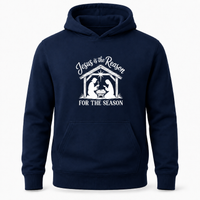 Load image into Gallery viewer, JESUS IS THE REASON COTTON BLEND HOODIE