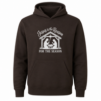 Load image into Gallery viewer, JESUS IS THE REASON COTTON BLEND HOODIE