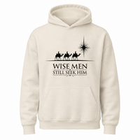 Load image into Gallery viewer, WISE MEN STILL SEEK HIM COTTON BLEND HOODIE