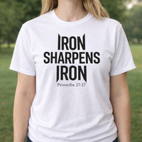 Load image into Gallery viewer, IRON SHARPENS IRON COTTON T-SHIRT