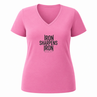 Load image into Gallery viewer, IRON SHARPENS IRON COTTON V-NECK